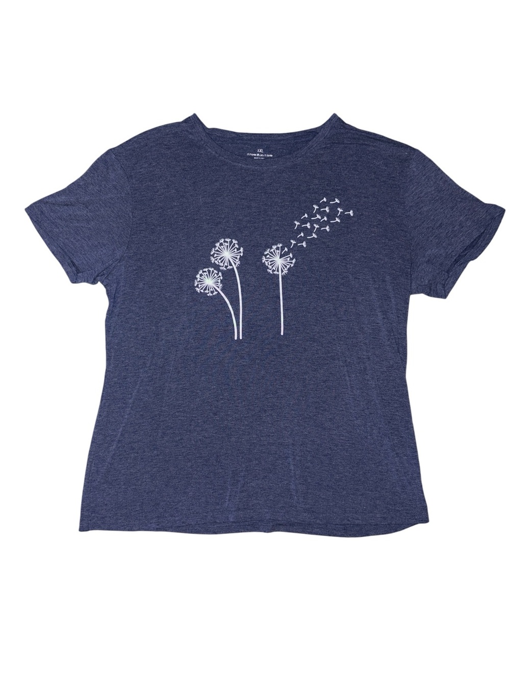 Women's Navy Dandelion Graphic Tee